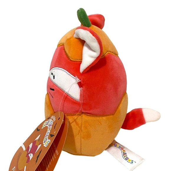 Squishmallows Fifi Fox Halloween Pumpkin 5" Plush Super Soft Stuffed Animal Fall - Picture 3 of 7